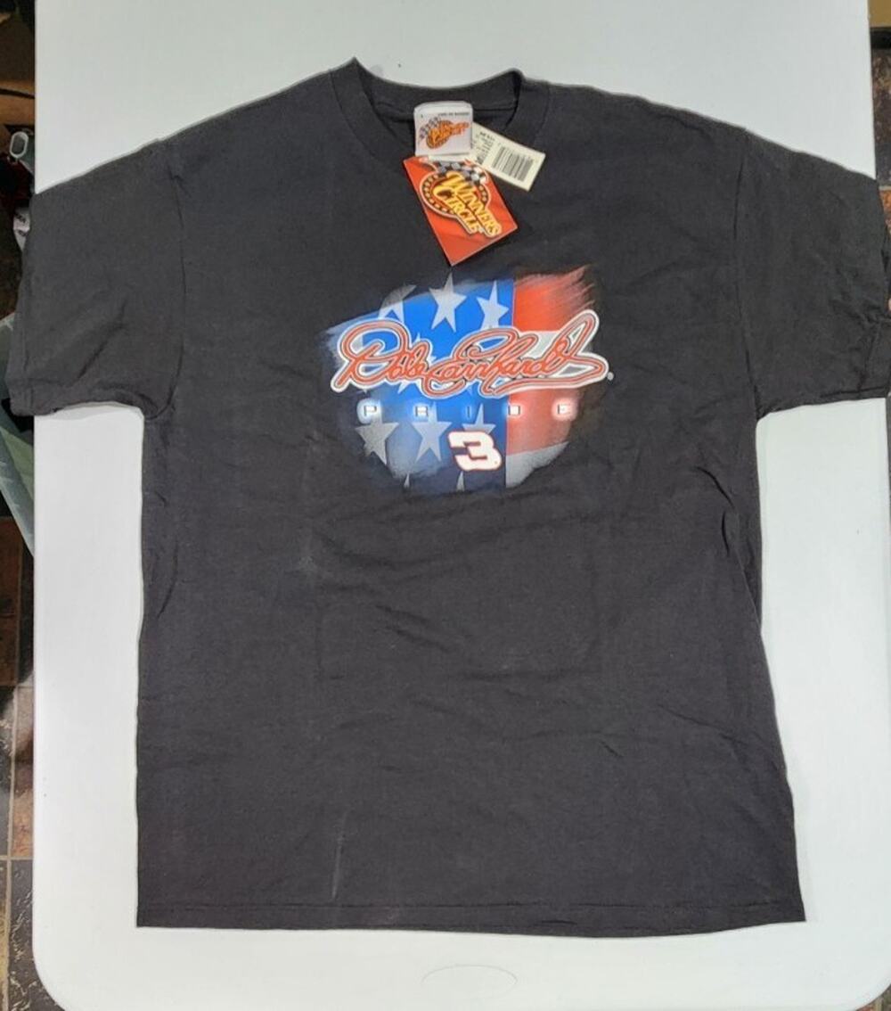 Vtg Nos Winner's Circle Nascar Dale Earnhardt Pride #3 Graphic Shirt Size L Nwt